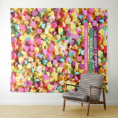 バレンタインデー キャンディ ハート | フォト 背景 タペストリー (インサイチュ(横))