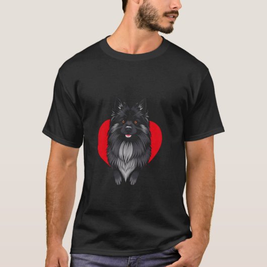 バレンタインデー ケースホンド 犬 Tシャツ (正面)