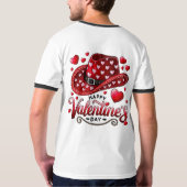 バレンタインデー コウボーイハット Tシャツ 👕 (裏面フル)