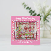 バレンタインデー コラージュ カード (スタンド正面)