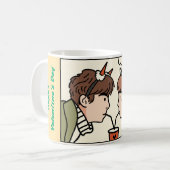 バレンタインデー コーヒーマグカップ (正面左)