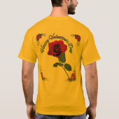 バレンタインデー ゴールド Tシャツ (裏面)