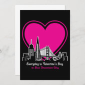 バレンタインデー（サンフランシスコ市） 招待状 (正面/裏面)