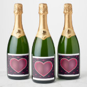 バレンタインデー シャンパン🍾 ラベル 🥂 (ボトル)