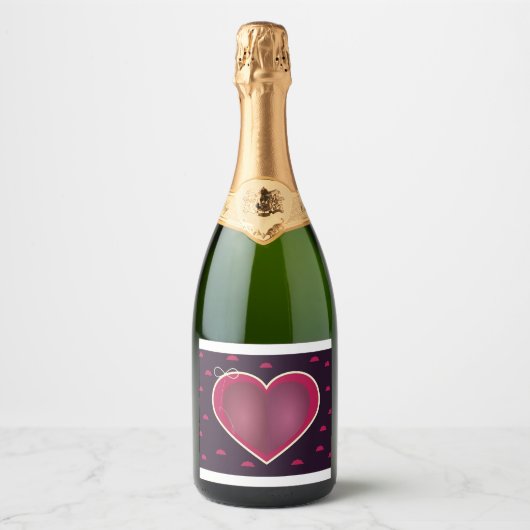 バレンタインデー シャンパン🍾 ラベル 🥂 (正面)