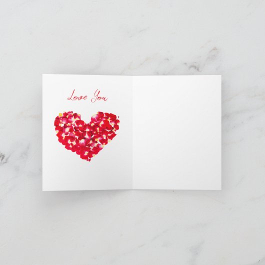 バレンタインデー シーズンカード (内部)