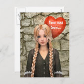 バレンタインデー シーズンポストカード (正面/裏面)