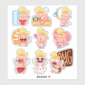 バレンタインデー シール (シート)