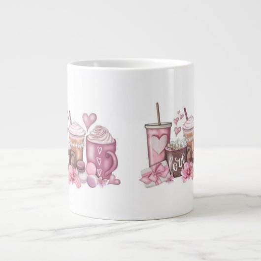 バレンタインデー ジャンボコーヒーマグカップ (正面)