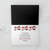 バレンタインデー，スウィートアーぶら下がったツの華美ハート シーズンカード (内部)