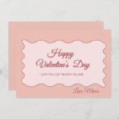 バレンタインデー スウィート ホリデー カード (正面/裏面)