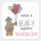 バレンタインデー スクエアシール (正面)