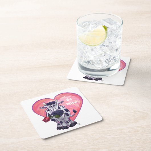 バレンタインデー スクエアペーパーコースター (インサイチュ)