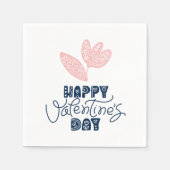 バレンタインデー スタンダードカクテルナプキン (正面)