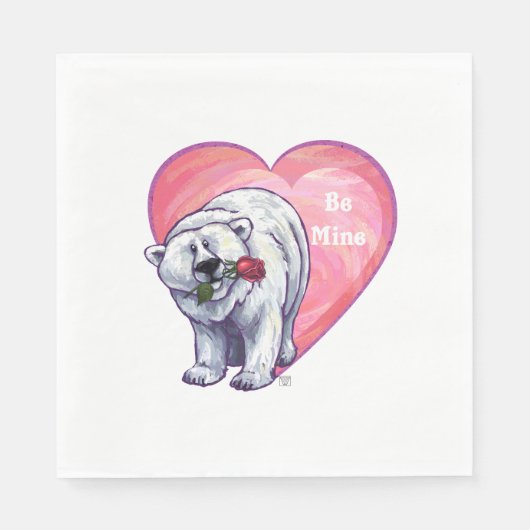 バレンタインデー スタンダードランチョンナプキン (正面)