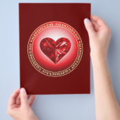 バレンタインデー チラシ (手)