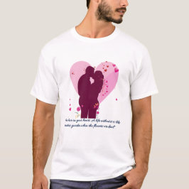 バレンタインデー テーマ カップル デザイン Tシャツ