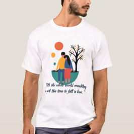 バレンタインデー テーマ カップル デザイン Tシャツ