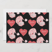 バレンタインデー ノームドゥードル子供パーティーの写真招待状 招待状 (裏面)