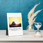 バレンタインデー ハッピーバレンタインデー 愛 名前 写真 シンプル フォトプラーク (側面)