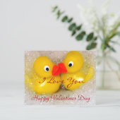 バレンタインデー ハッピー ラブ  ポストカード (スタンド正面)