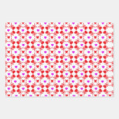 バレンタインデー、ハートと愛 ラッピングペーパーシート (正面)