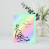 バレンタインデー – ハートと蝶の虹 シーズンカード (スタンド正面)