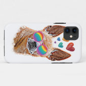 バレンタインデー ハートのチワワ Case-Mate iPhoneケース (裏面(横))