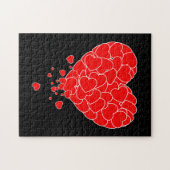 バレンタインデー – ハートのハート ジグソーパズル (横)