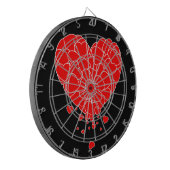 バレンタインデー – ハートのハート ダーツボード (正面左)