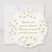 バレンタインデー – 「ハートを開く」金ゴールド シーズンカード (裏面)