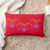 バレンタインデー(ハート前後) ランバークッション (ブランケット)
