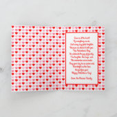 バレンタインデー ハート カスタム フォト & テキスト シーズンカード (内部)