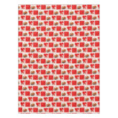 バレンタインデー ハート コラージュ テーブルクロス (正面)