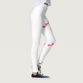 バレンタインデー：ハート、弓、愛あなたチャーム レギンス (右)