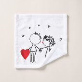 バレンタインデー バスタオルセット (ウォッシュタオル)