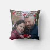 バレンタインデー パーソナライズ フォト＆名前 クッション (正面)