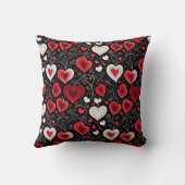 バレンタインデー パーソナライズ フォト&名前 クッション (裏面)