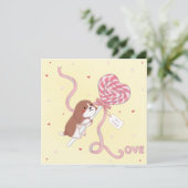 バレンタインデー：ビーグル＆ラッパの杖 シーズンカード (スタンド正面)