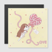 バレンタインデー: ビーグル & ロリポップ (正面/裏面)