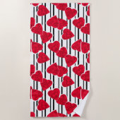 バレンタインデー ビーチタオル (正面)