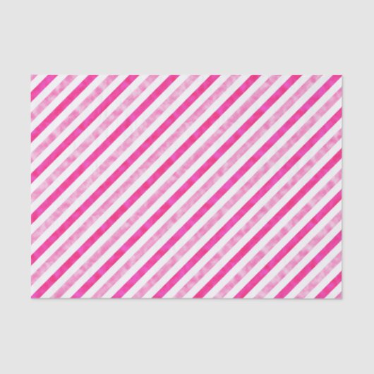 バレンタインデー – ピンクストライプきらめく 薄葉紙 (正面)