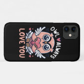 バレンタインデー フクロウはあなたをいつも愛してる Case-Mate iPhoneケース (裏面(横))