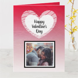 バレンタインデー ブラックオンブル フォトカード カード