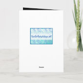 バレンタインデー ブラックオンブル フォトカード カード (裏面)