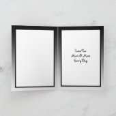 バレンタインデー ブラックオンブル フォトカード カード (内部)