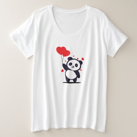 バレンタインデー プラスサイズTシャツ (デザイン正面)