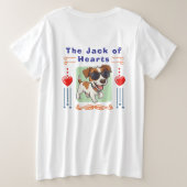 バレンタインデー プラスサイズTシャツ (デザイン裏面)