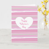 バレンタインデー プレティー ピンク ウォーターカラー カード (黄色い花)