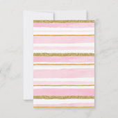 バレンタインデー ベイビー ラブシャワー 招待状 (裏面)